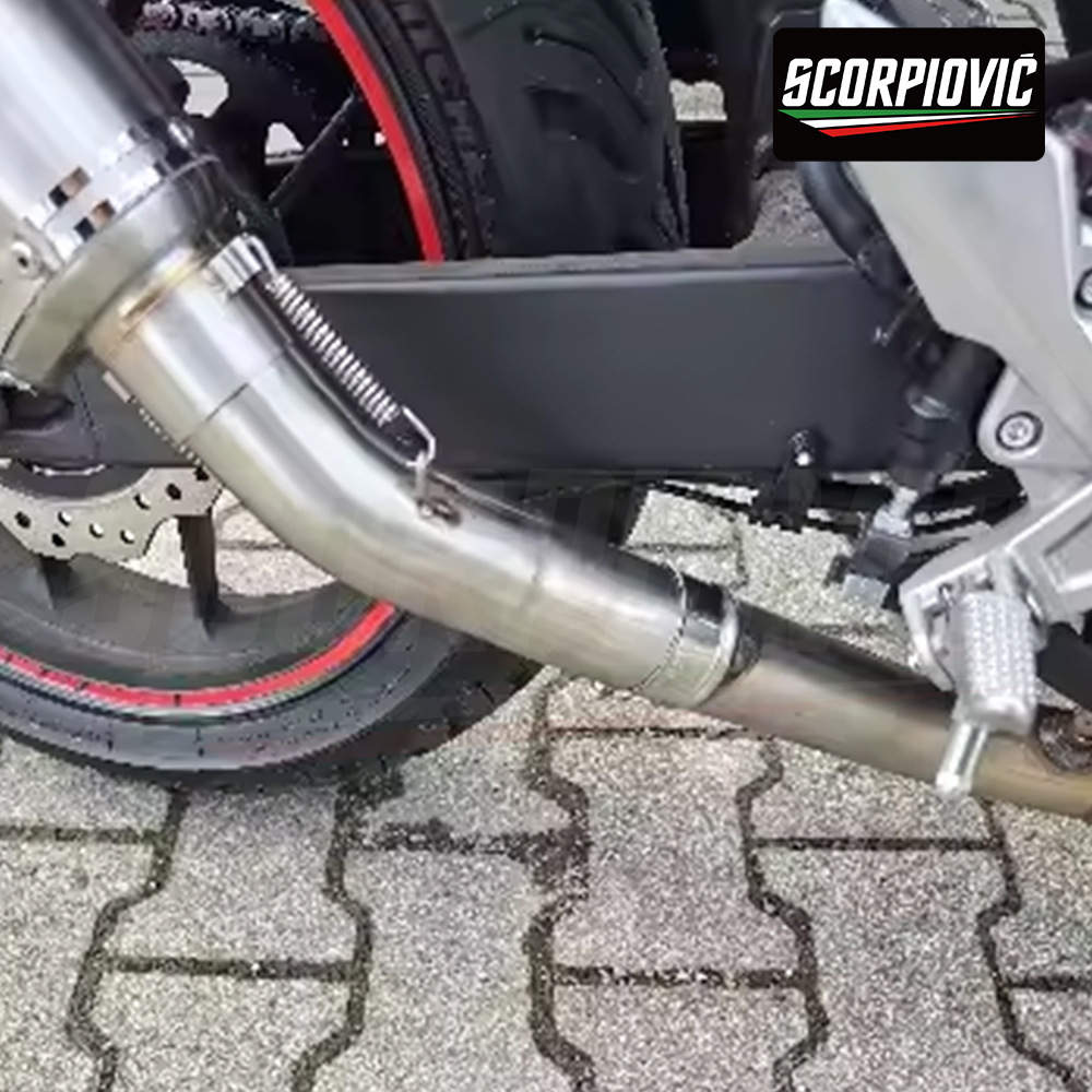 Motorcycle Modification Hornet Cb750 Hornet Mid-Section Exhaust Pipe and Tail-Section Silencer, Non-Destructive Installation