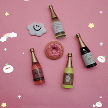 开瓶器抖音同款酒瓶冰箱贴 3d立体树脂仿真香槟葡萄酒装饰磁性贴