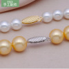 Bracelet from pearl, necklace, lock, silver 925 sample, handmade