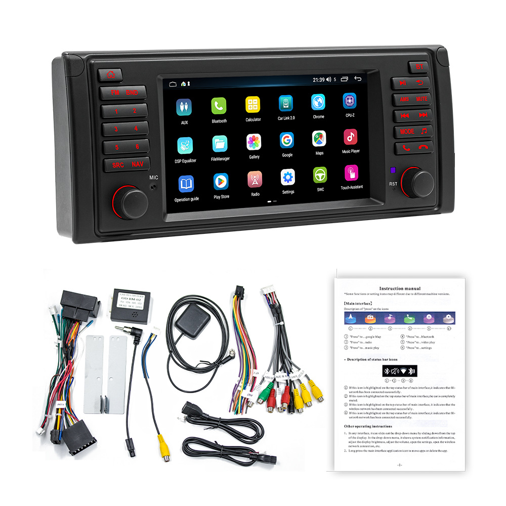 Aplicable a 96 ~ 07 BMW E53 estilo original carplay inalámbrico fácil de usar navegación Android montada en el coche