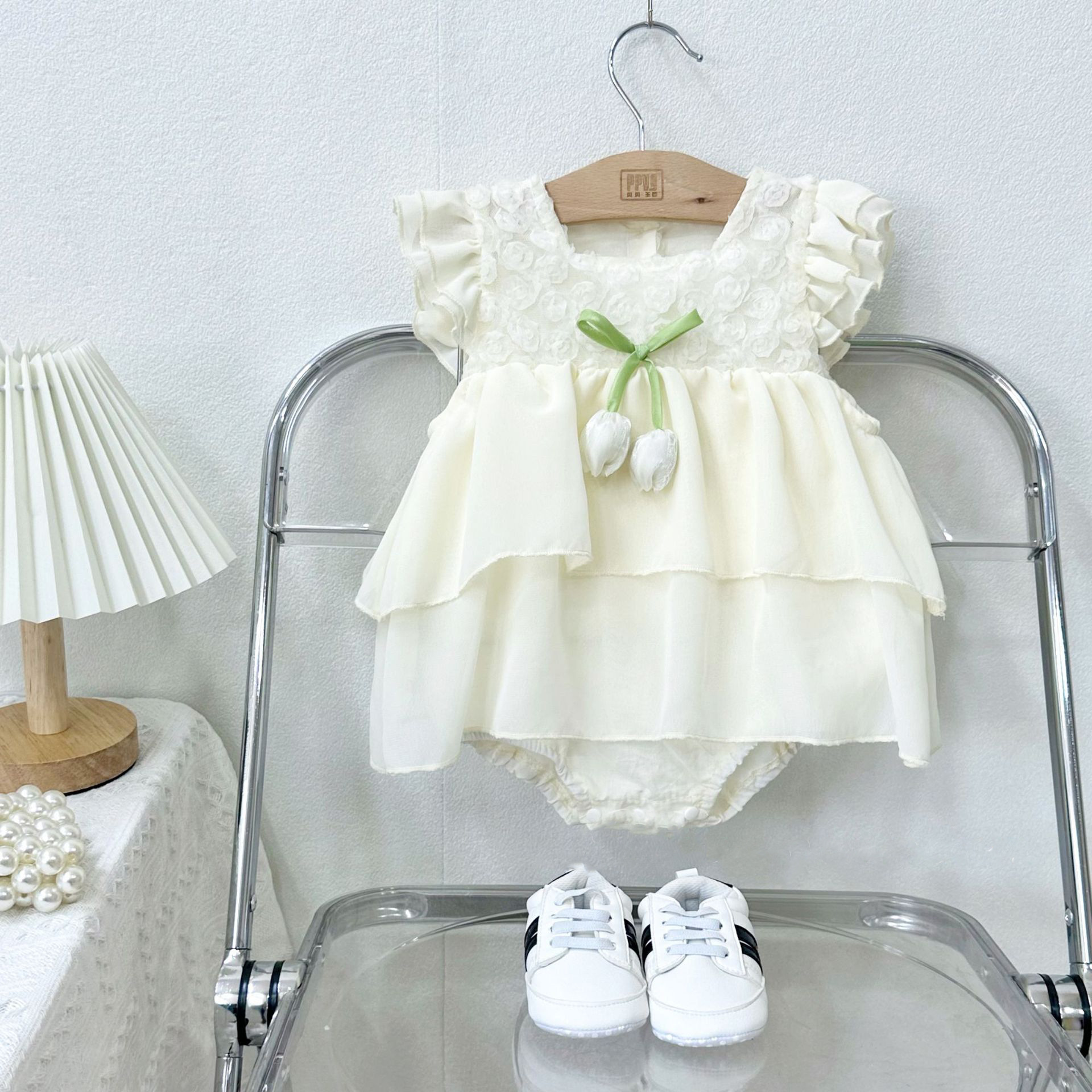 Vestido de verano para bebés con tirantes, vestido de verano para recién nacidos, vestido de bebé femenino, vestido de princesa de cien días