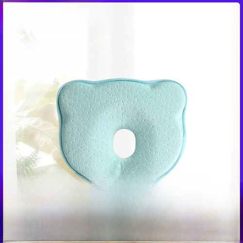 Amazon Baby Shaping Pillow Teddy Bear 100% Cotton Slow Recovery Memory Foam Custom Wholesale 0-1 Year Newborn Pillow