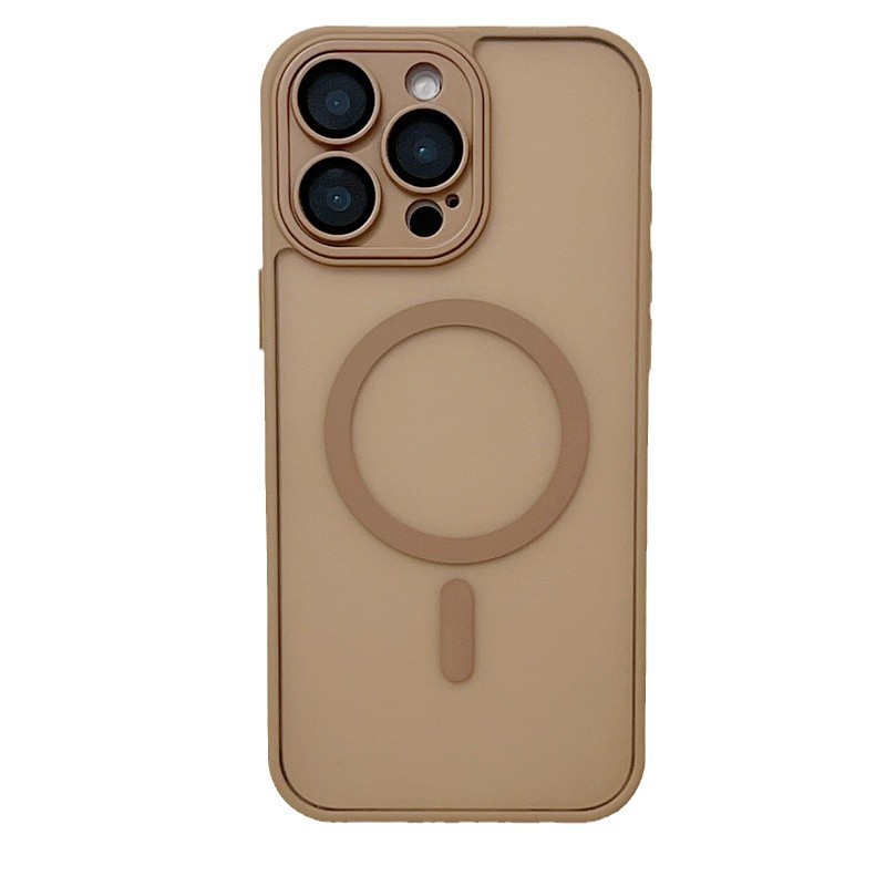 Yudun Sensación de piel magnética esmerilada para iPhone16ProMax Color sólido 15 Funda para teléfono móvil Apple 14 Hombres y mujeres 13 Nuevo