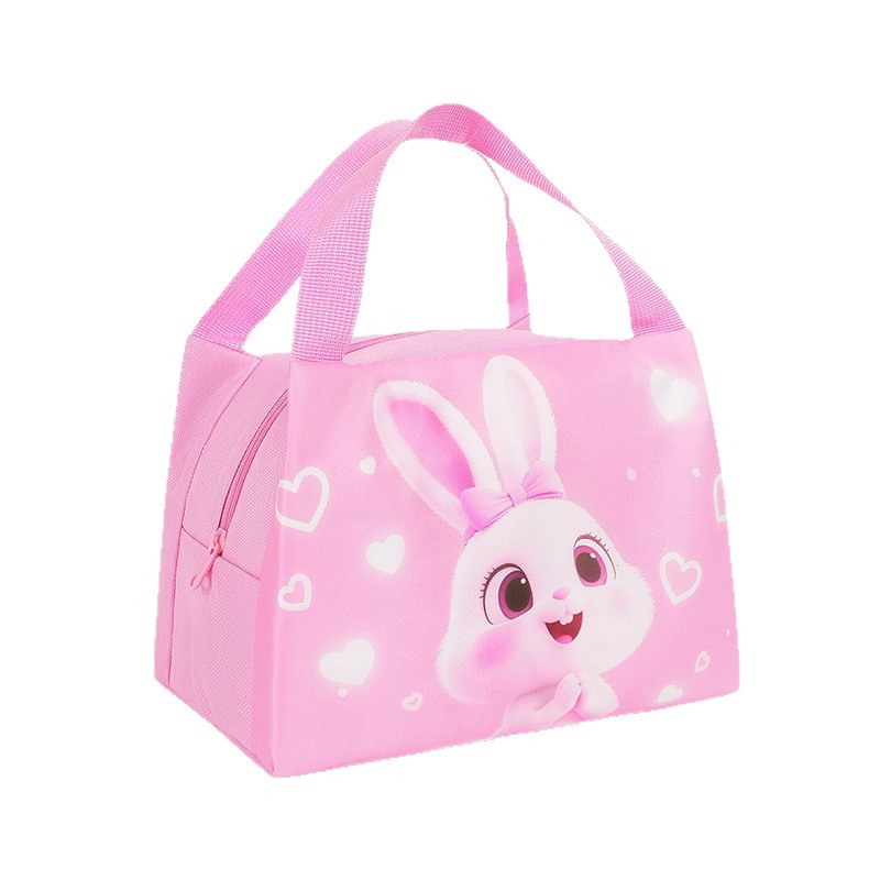 Bolsa de almuerzo de dibujos animados lindos bolsas de almuerzo portátiles bolsas de almuerzo estudiantes niños cariñosos bolsas de almuerzo de transporte