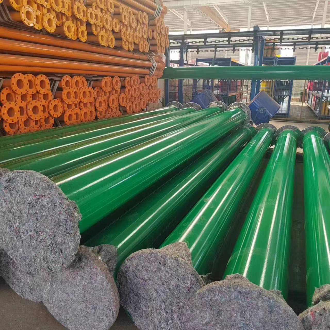 DN300矿用涂塑钢管 河北亨源 法兰连接内外涂环氧涂层复合钢管