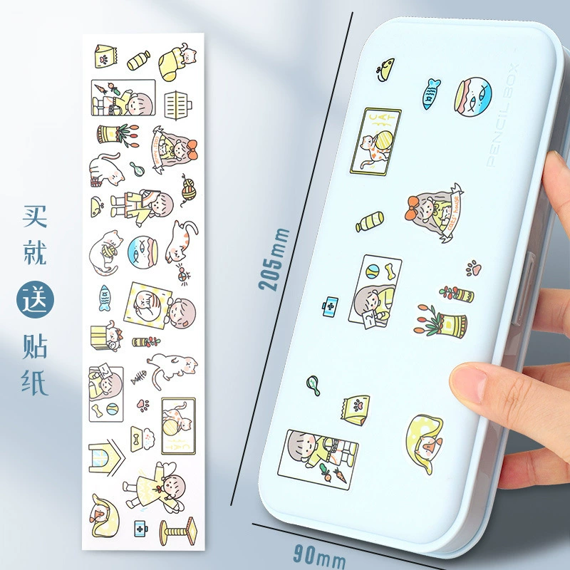 Мужской? нет. Muji, пластиковый кремовый карандашный пенал для учащихся начальной школы, Южная Корея, ручной работы