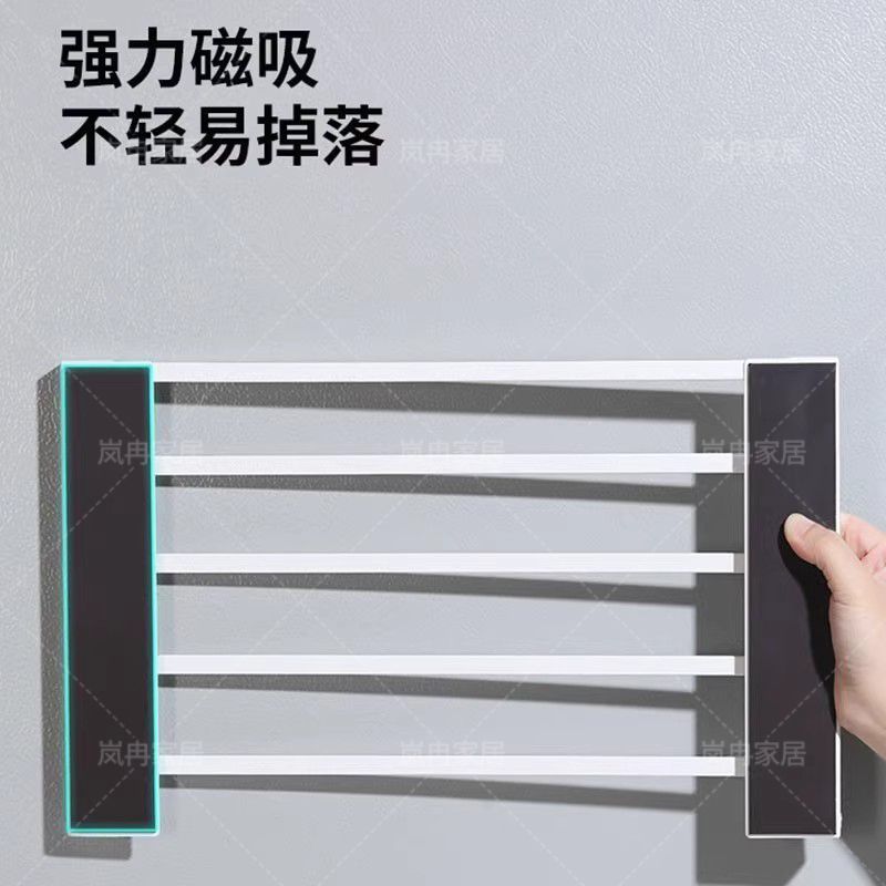 バルコニー洗濯機磁気収納ラック洗濯機側和風折りたたみ衣類タオルラック収納ラック