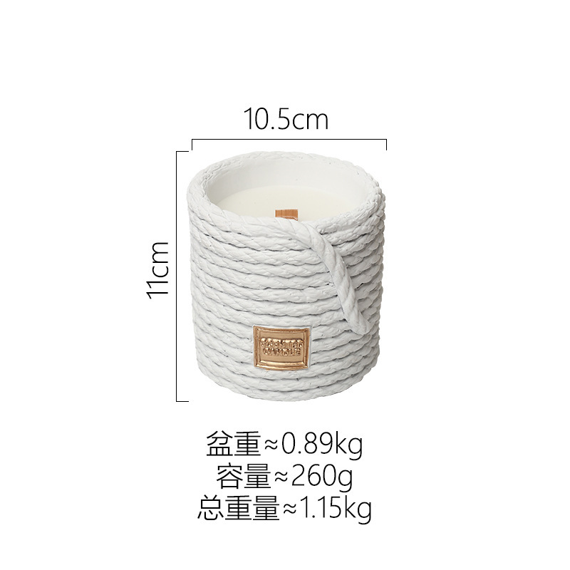 レトロなアンティークのシンプルな陶磁器家庭用アロマキャンドルカップろうそく空カップ燭台杭大豆ワックス容器円筒|undefined