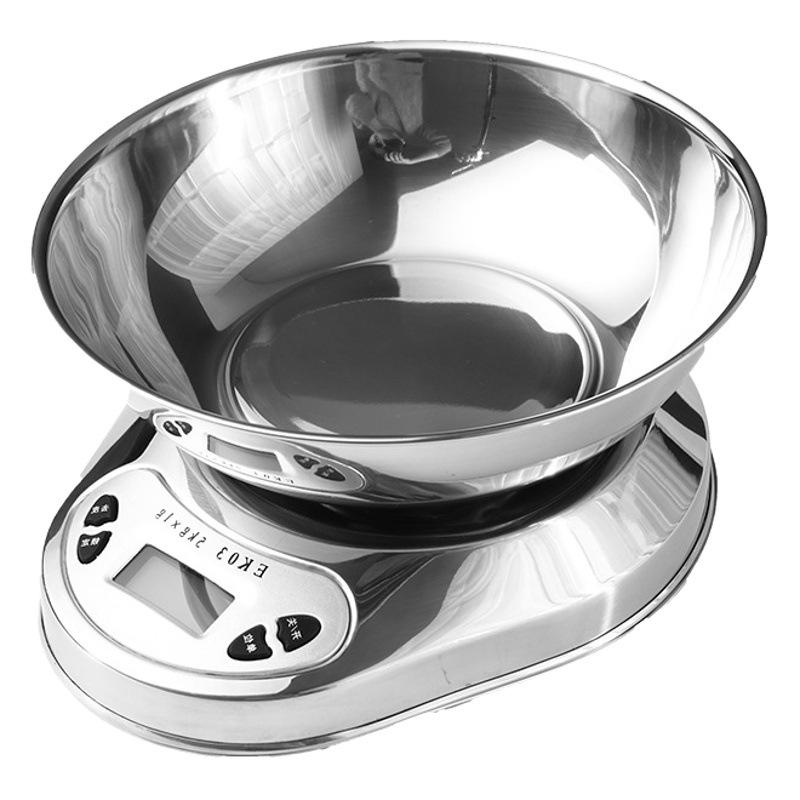 Escala de cocina de crisantemo dorado para hornear escala de placa de escala electrónica EK01 mini escala de mesa escala 3KG escala de gramo de alimentos de precisión