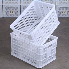 熟料周转筐塑料筐子长方形镂空水果筐蔬菜篮运输箱可堆叠熟胶箩筐
