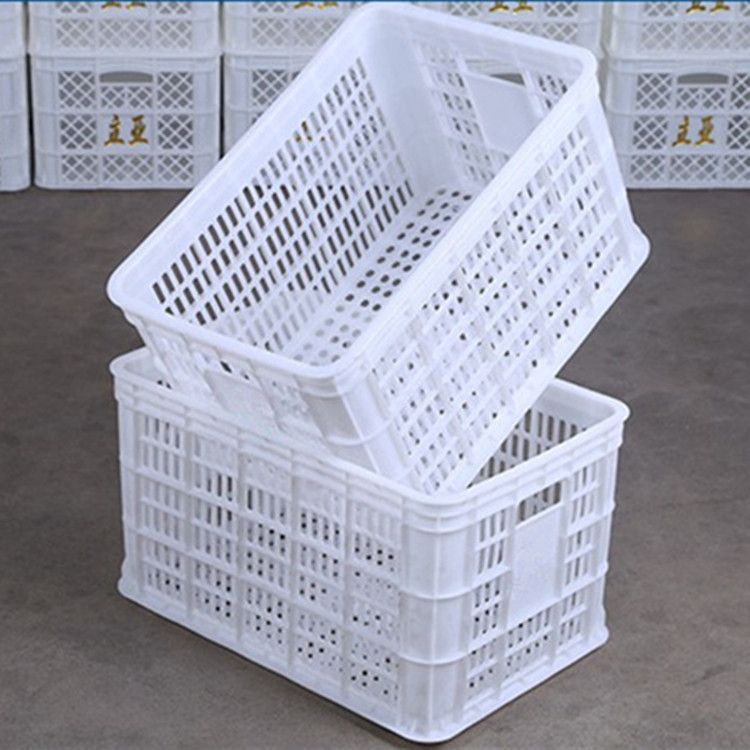 熟料周转筐塑料筐子长方形镂空水果筐蔬菜篮运输箱可堆叠熟胶箩筐|undefined