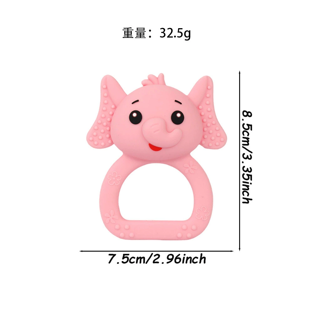 Children's silicone beanbag, appeases handheld teether for correct bite, toy, 0-2 years