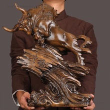 牛摆件高档大件牛气冲天客厅装饰品办公室金牛桌面风水牛年送礼品