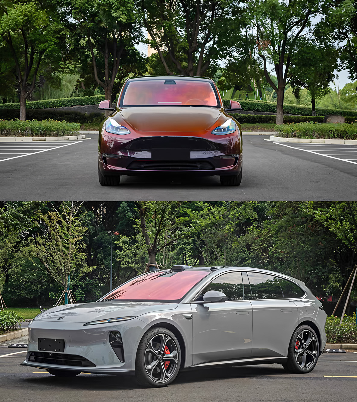 Rose Ghost Car Window Film Sunscreen Colorful Purple Heat Insulation Film Solar Film Front Windshield Optical Film