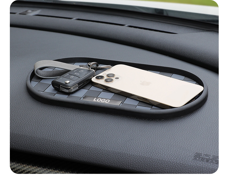 Car Anti-Slip Pad High Temperature Resistant Car Ornaments Used in Car Central Control Instrument Panel Mobile Phone Fixed Storage Rubber Pad