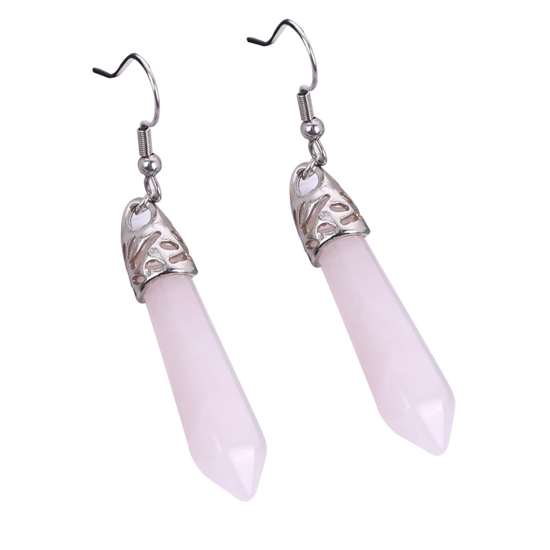 1 Pair Fashion Solid Color Polishing Crystal Drop Earrings display picture 4