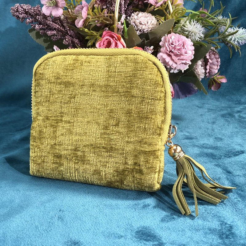 그래스 그린(셔닐)hn 지퍼 수납봉투(pp봉투)