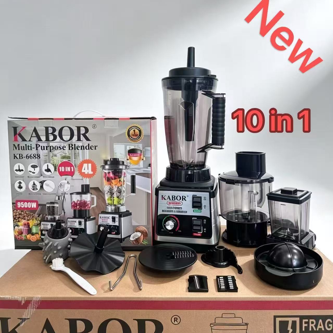 10 in 1 blender 9530 motor多功能不锈钢大容量破壁机搅拌机出口