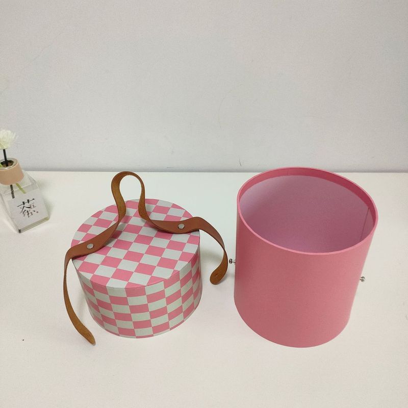 クラフトギフトボックスラウンドボックスかわいい保存瓶スナックキャンディージャー蓋付き防塵保存瓶ポータブル子供のギフト|undefined