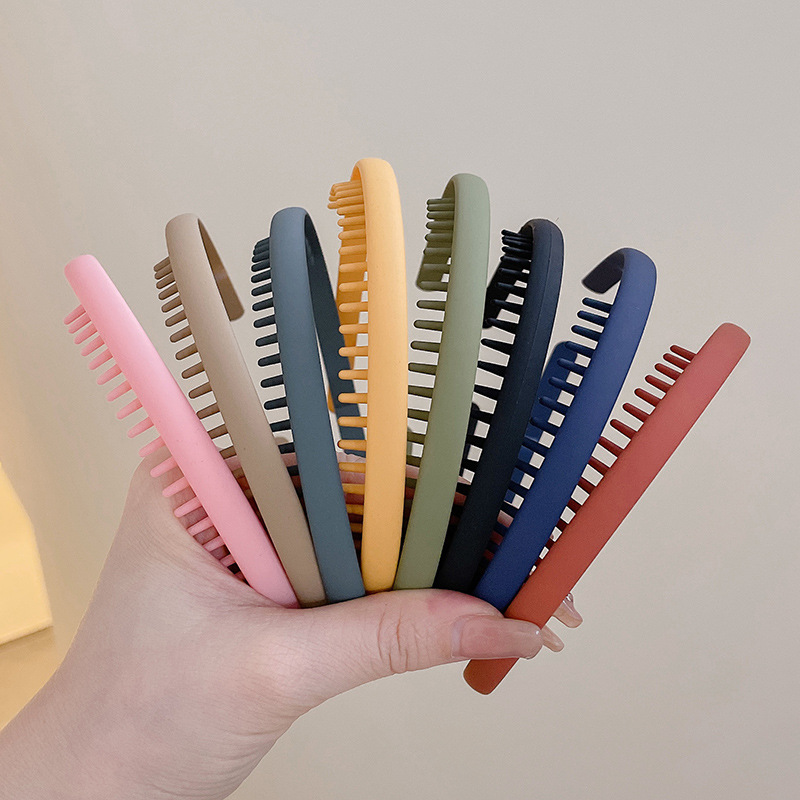 Diadema moderna 2025 para mujer con dientes, diadema antideslizante para lavarse la cara, pinza para el cabello para ordenar los cabellos sueltos, accesorio para el cabello.