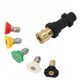 Factory direct card Chi K series adapter K2-K3 high pressure water gun connector modification conversion 1/4 live connection accessories