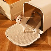 猫砂垫猫垫子防带出外溅塑料猫厕所宠物用品猫咪双层控砂垫猫砂盆