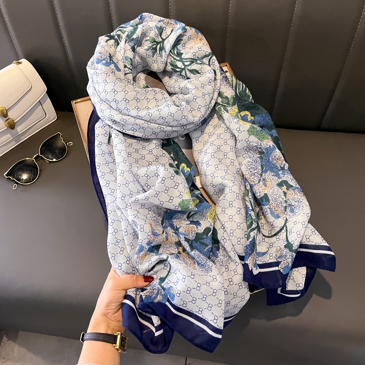 면과 린넨 스카프-43