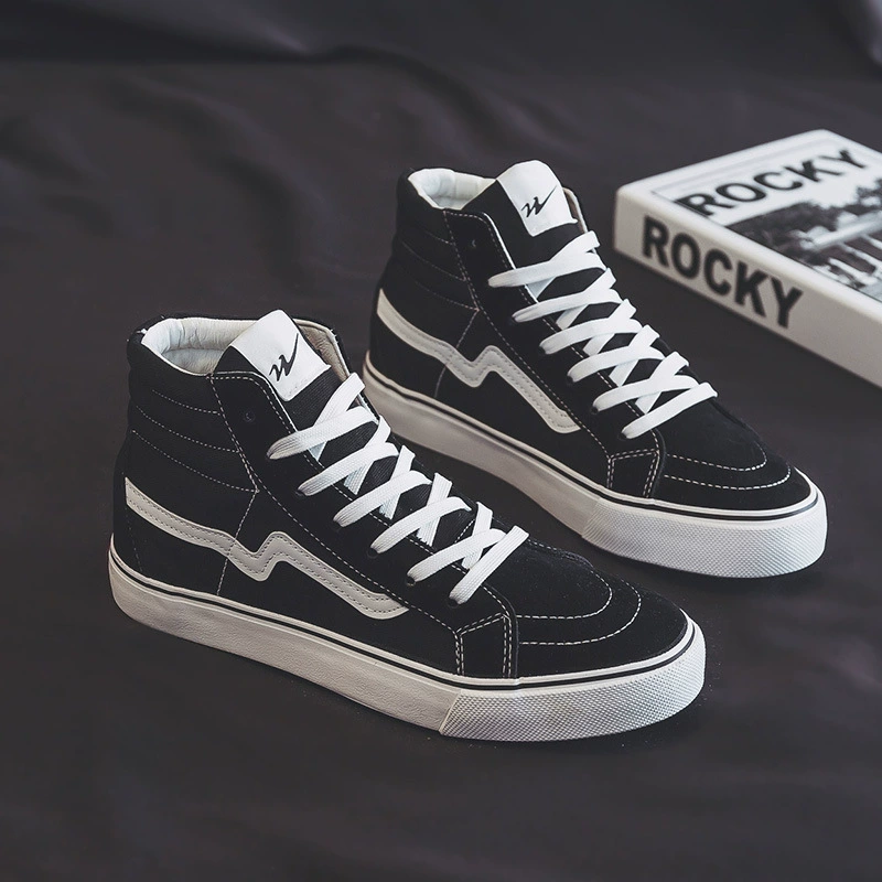 Трехкратная Вулканизированная парусиновая обувь с высоким берцем для любителей мужчин и женщин, обувь для скейтборда, универсальная Студенческая модная обувь, Спортивная повседневная резиновая обувь