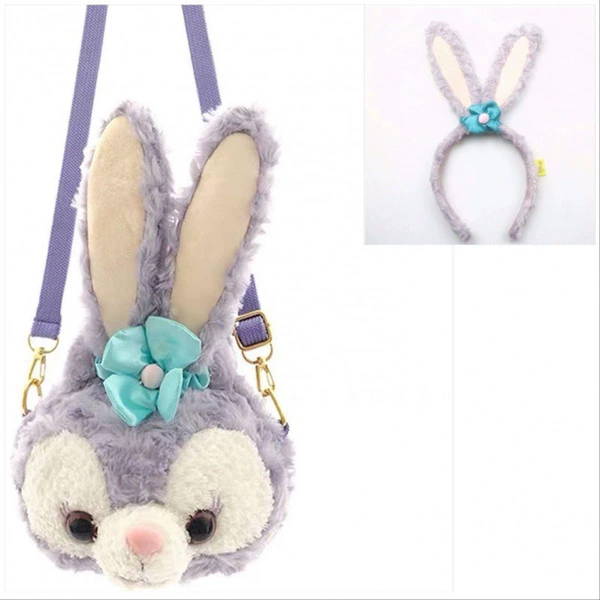 Star Dew Rabbit large size can hold mobile phone + matching headband