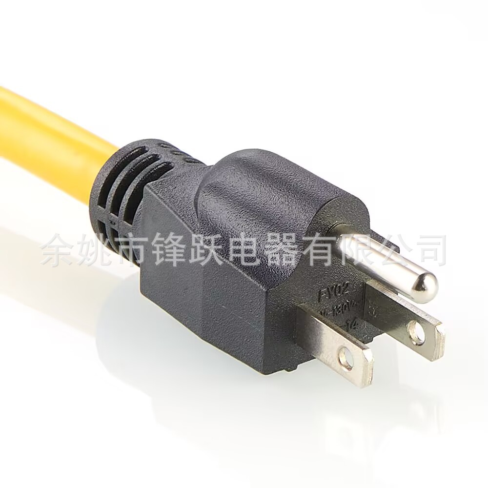 Extensión de enchufe de escoba de servicio pesado 12 / 3 SJTW Extensión de servicio pesado, NEMA 5 - 15P para toma de corriente de 1.2M