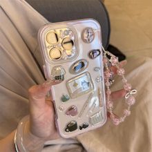 创意可爱黑猫贴纸适用苹果16promax手机壳15pro新款14女13/12/17