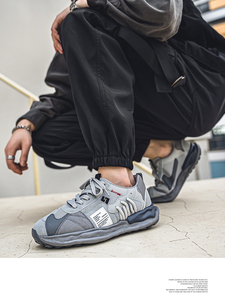 Scarpe da uomo, nuove scarpe da allenamento tedesche traspiranti in rete Fly-woven, scarpe da basket versatili alla moda con aumento dell'altezza interna, scarpe sportive casual da papà_voghion.com