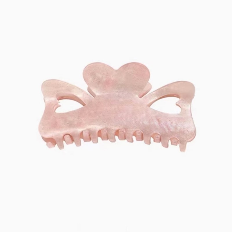 Simple Style Solid Color Plastic Resin Hollow Out Hair Claws display picture 5