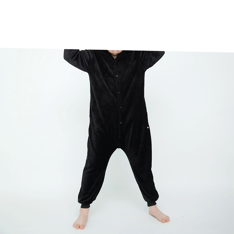 FUENTE Fábrica al por mayor pareja niños de dibujos animados animal de una sola pieza pijamas de franela Otoño e Invierno engrosada dinosaurio cálido