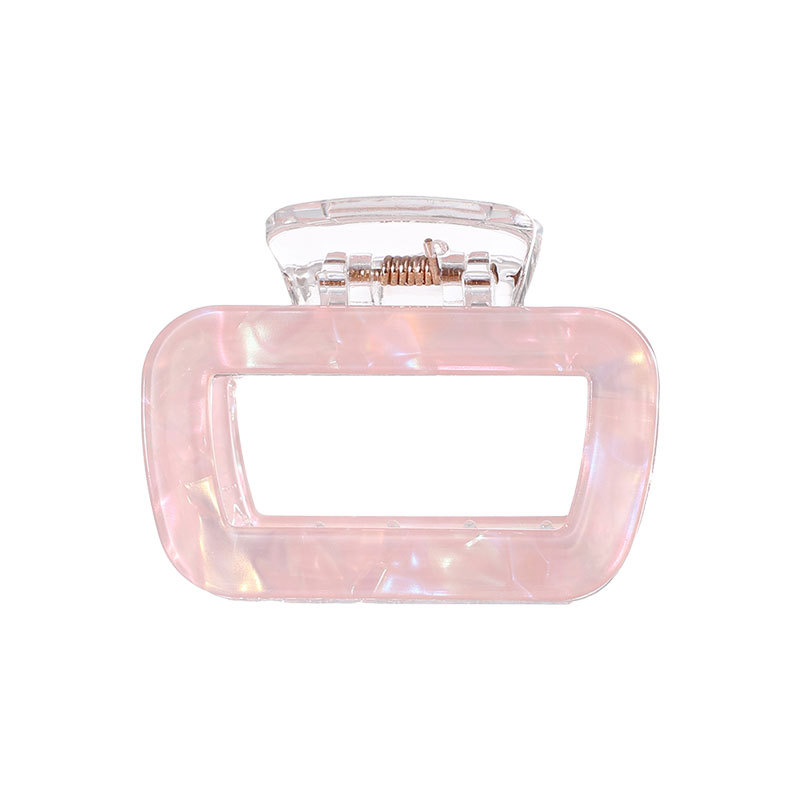 Clip de cabello cuadrado coreano nuevo clip de captura de color fantasía temperamento de tamaño medio clip de cabello de cola de caballo para mujeres agarrar un pequeño clip fresco