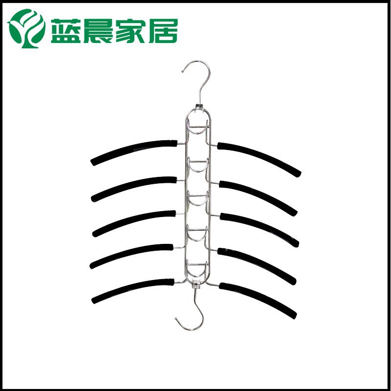 Aliexpress Xiyin Cross-Border Supply Direct Delivery Multifunctional Clothes Hanger Foldable Detachable Two-In-One Magic Storage Hanger