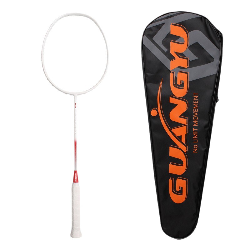 Badmintonschläger für Erwachsene aus Kohlefaser, Offensive 4U, Einzelschläger aus Vollcarbon, Trainingsschläger für Outdoor-Aktivitäten_voghion.com
