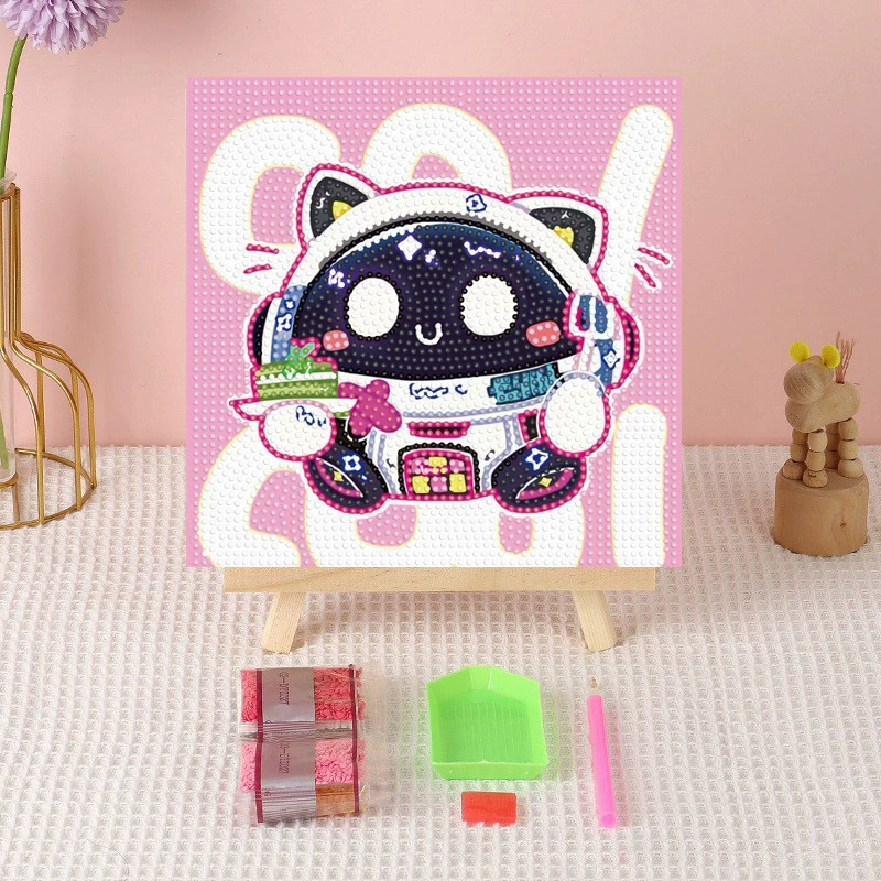 Алмазная вышивка (canvas) Genshin Impact DIY, 20×20 / 30×30, деревянная внутренняя рама и набор инструментов