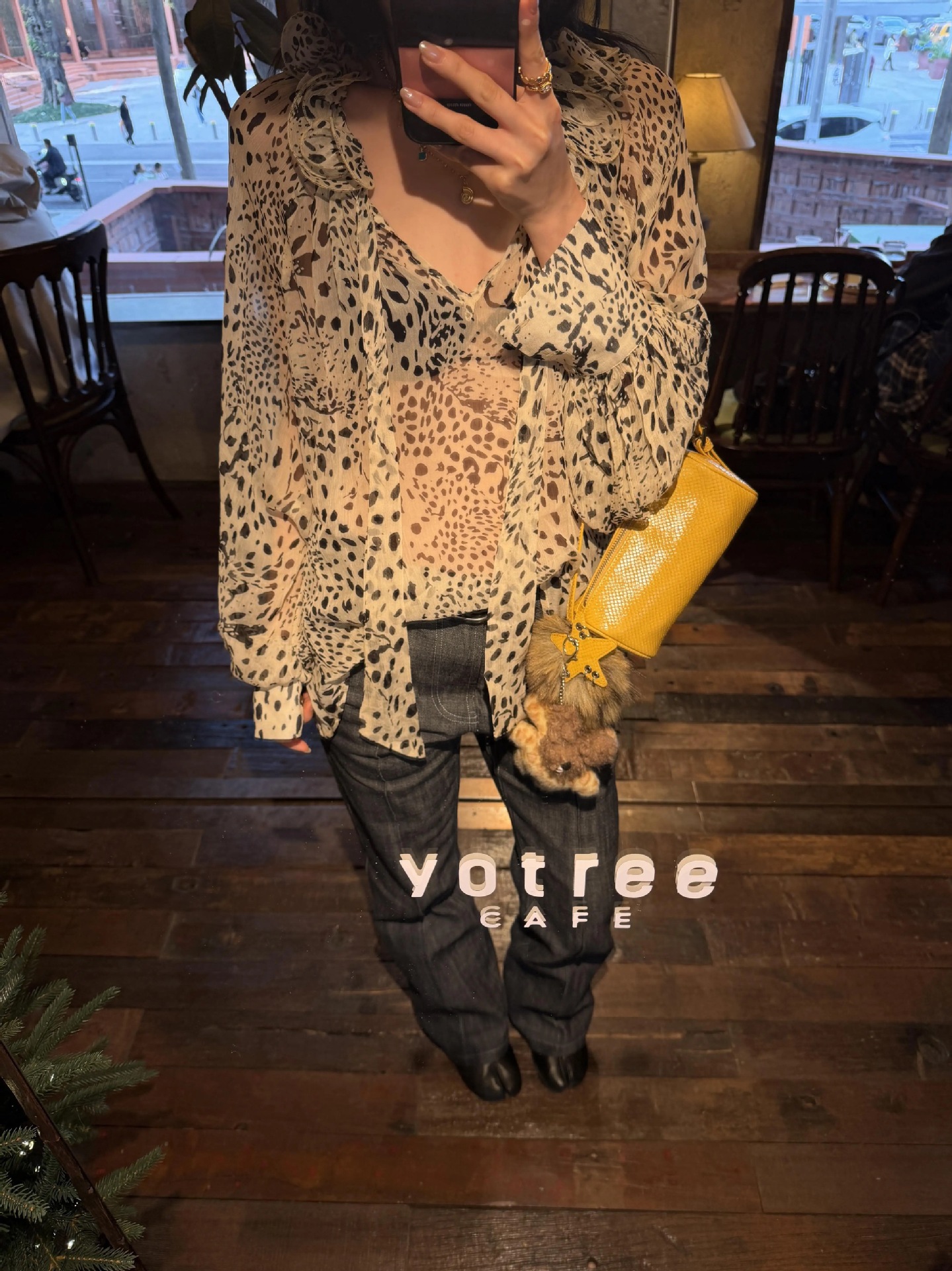 Correct version!Irregular spotted leopard print multi-layered…