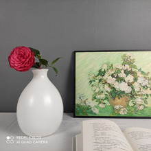 球形光滑简约陶瓷花瓶家居装饰摆件烨东陶瓷工厂批发