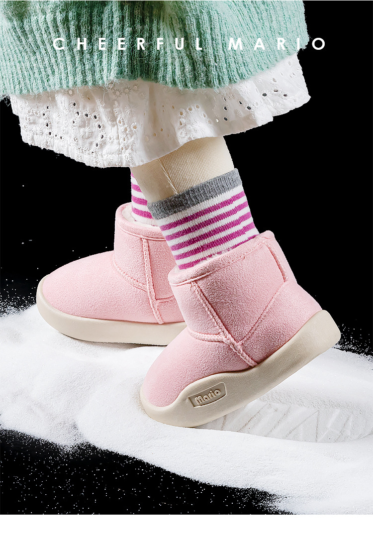 Unisex Casual Solid Color Square Toe Snow Boots display picture 1