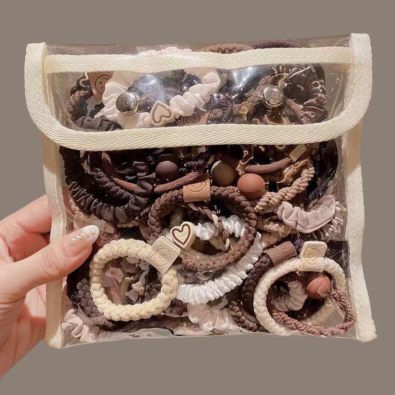 Alta elástica banda de goma duradera de las mujeres temperamento simple alta Cola de Caballo corbata cuerda de pelo alto sentido 2023 nueva cuerda de pelo