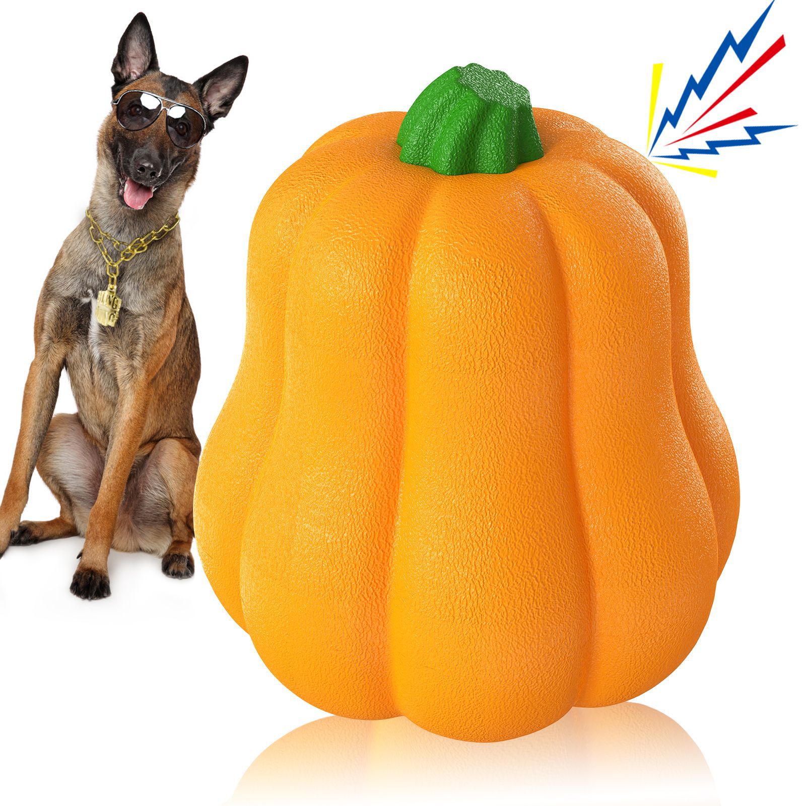 Juguetes de sonido de perro de calabaza de Halloween Amazon y otros suministros transfronterizos para mascotas calientes al por mayor juguetes de crujido
