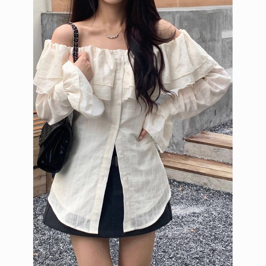 Apricot spring design shirt