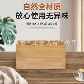 跨境木制餐具收纳盒餐厅饭店刀叉筷子盒手提式多格木制汤勺整理盒