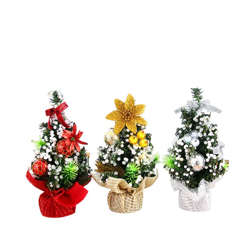 Новая мини-рождественская елка, маленькая рождественская елка, рождественские настольные украшения, принадлежности для украшения елки, 20 см