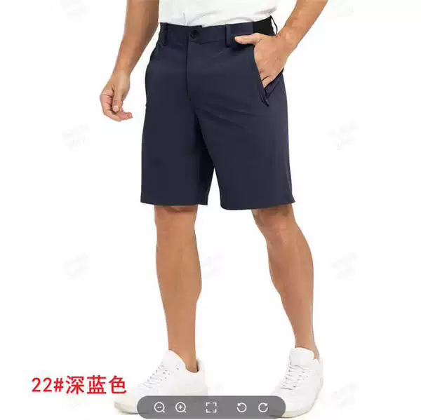 2026 Men's Summer Solid Color Business Casual Shorts Outdoor Loose Sports Golf Shorts Quick-Dry Pants