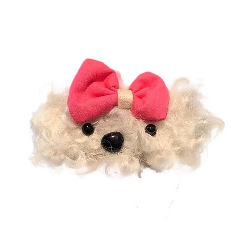 Cute Plush Butterfly Bow Dog Hair Clip for Girls Winter Side Part BB Clip Hair Hair Pin Children's Headband Hair Accessory