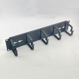 2U Five-ring Plastic Cable Management Rack 2U Cable Management Rack Plastic Ring Cable Organizer 19inch Cabinet Organizer Rack
