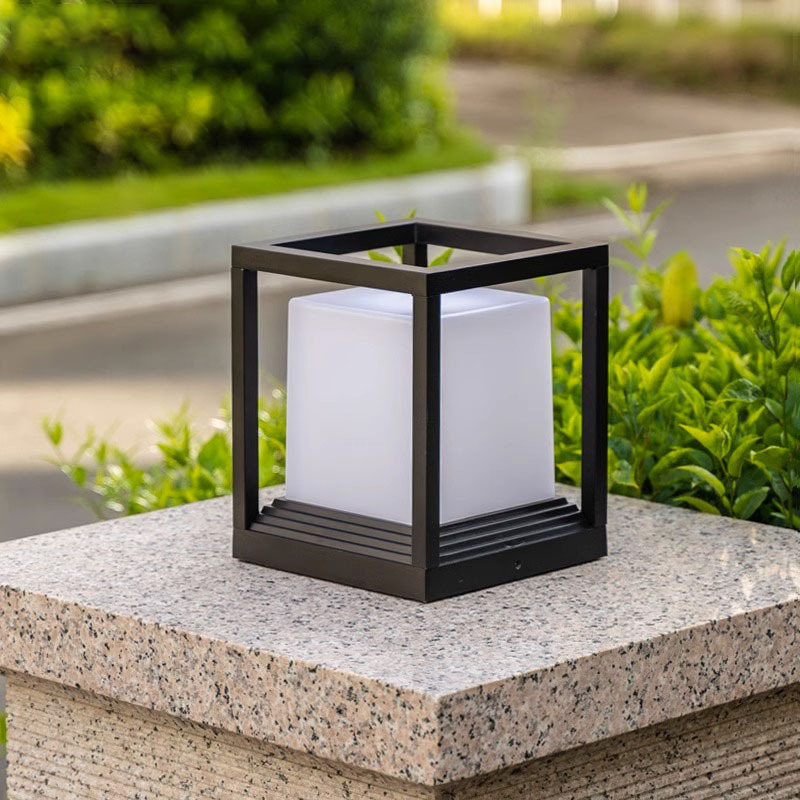 LED Solar Post Top Light Outdoor Gate Post Light Door Sill Wall Sconce Home Electric Waterproof Outer Wall Light